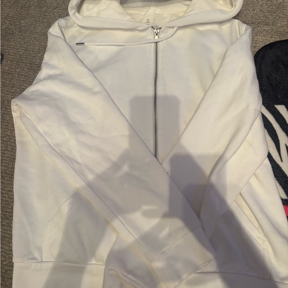 H&M White Hoodie Sweatshirt - Picture 1 of 1